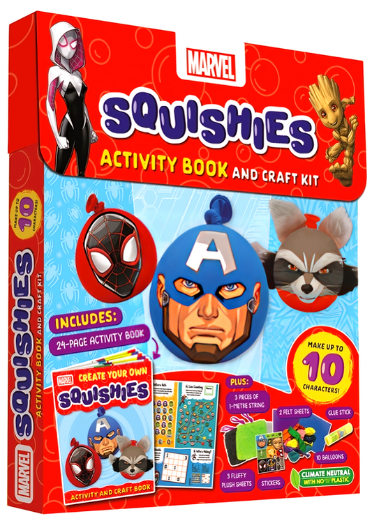 Marvel: Squishies Activity Book And Craft Kit (Craft Box)