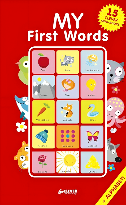 My First Words: 15 Clever Mini-Books Box Set (Clever Mini Board Books)