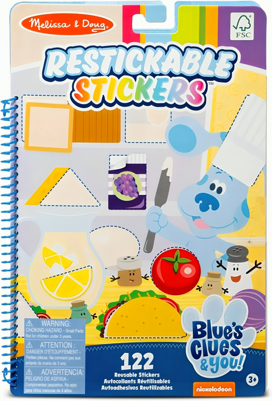 Melissa & Doug Blue's Clues & You! Restickable Stickers: Shapes & Colors