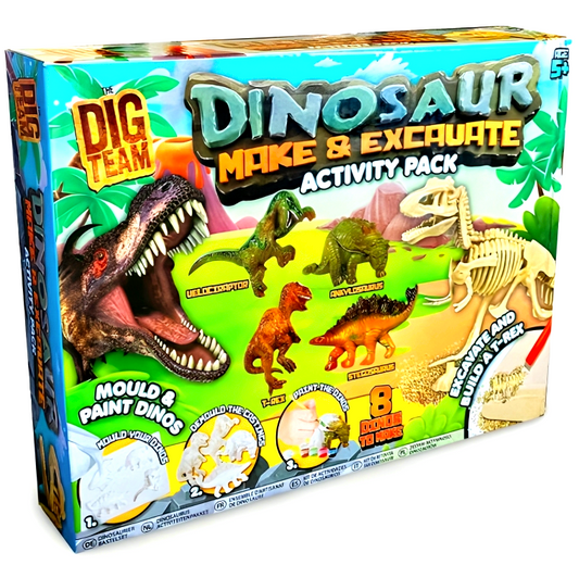 [Original Price: RM59.90] Dinosaur: Make & Excavate Activity Pack