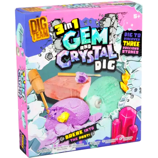 3 In 1 Gem And Crystal Dig