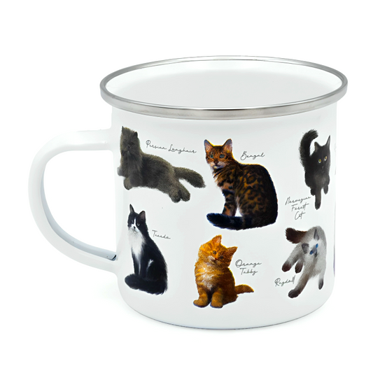 Enamel Mug - Pat Mac Cats