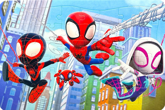 48 Piece Jigsaw Puzzle Pad Disney Junior Marvel Spidey And Friends