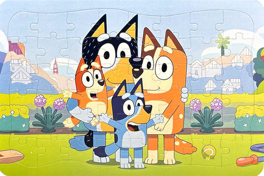 48 Piece Jigsaw Puzzle Pad Bluey Family Potrait