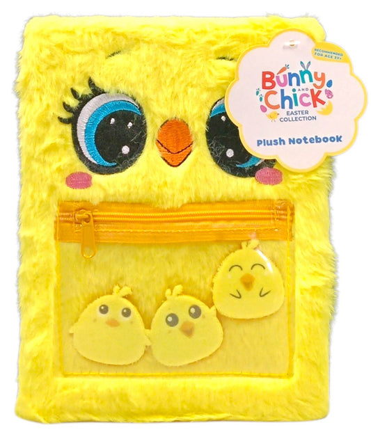 Bunny And Chick Plush Notebook