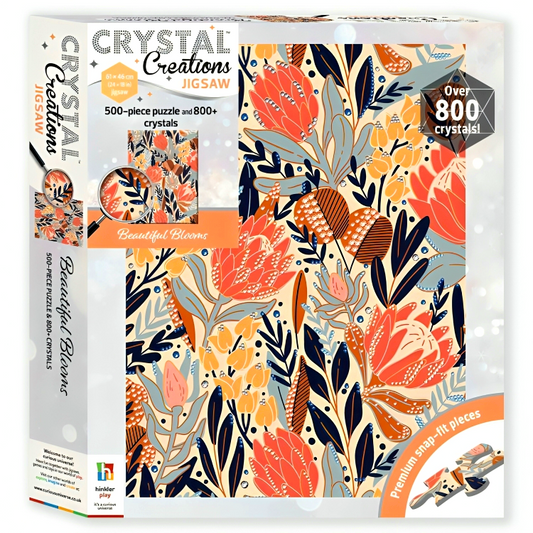 500 Piece Crystal Creations Jigsaw: Beautiful Blooms