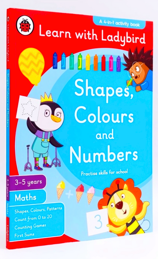 [Original Price: RM24.90] Learn With Ladybird: Shapes, Colours & Numbers (3-5 Years)