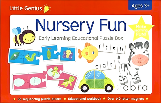 [Original Price: RM34.90] Little Genius Early Learning Educational Puzzle Box: Nursery Fun