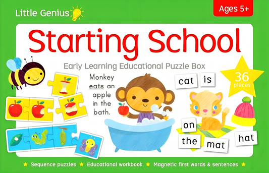 [Original Price: RM34.90] Little Genius Early Learning Educational Puzzle Box: Starting School