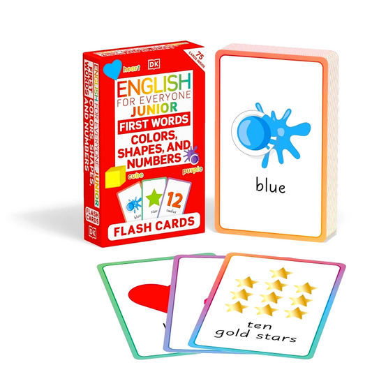 [Original Price: RM27.90] English For Everyone Junior First Words Colors, Shapes And Numbers Flash Cards