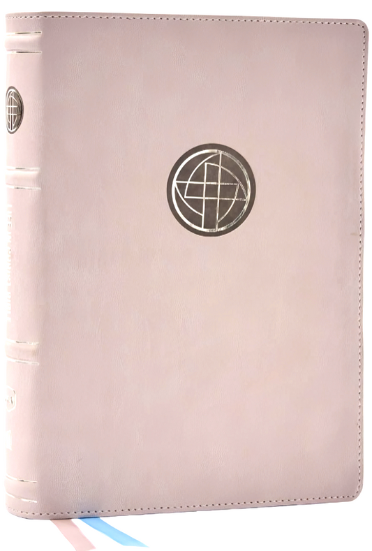 Life In Christ Bible: Discovering, Believing, And Rejoicing In Who God Says You Are  (NKJV, Cream Leathersoft, Red Letter, Comfort Print)