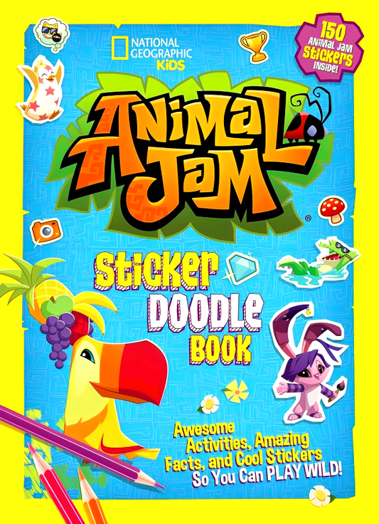 Animal Jam Sticker Doodle Book