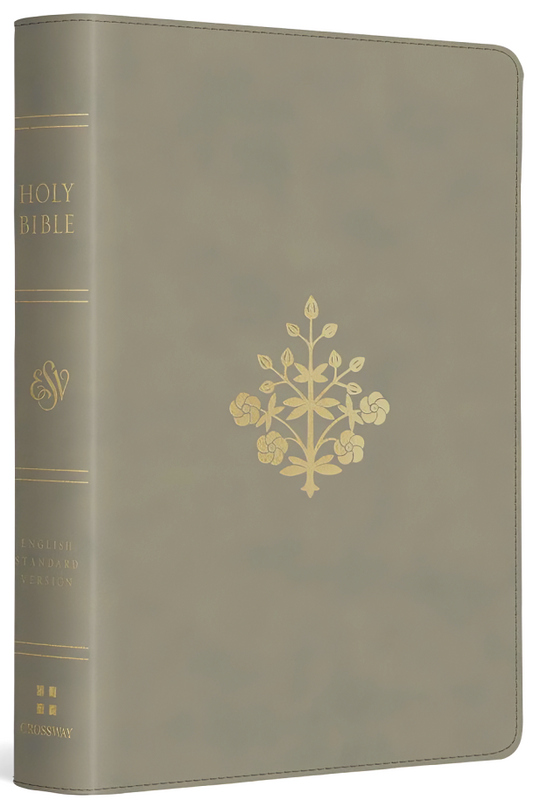 ESV, Large Print Compact Bible (Trutone, Stone, Branch Design)
