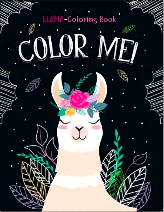 [Original Price: RM9.90] Llama-Coloring Book: Color Me!