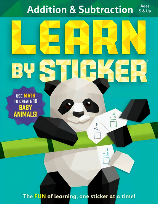 [Crazy RM1] Learn by Sticker: Addition and Subtraction: Use Math to Create 10 Baby Animals!