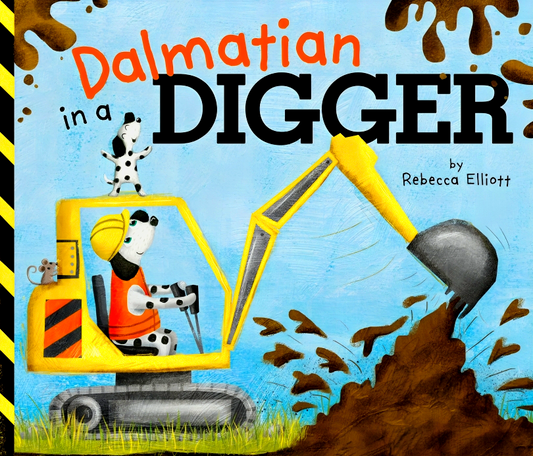 Dalmatian In A Digger