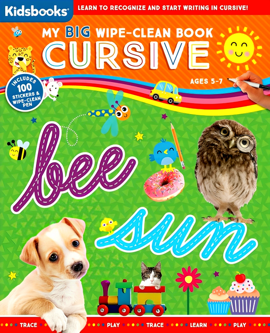 [Original Price: RM34.90] My Big Wipe-Clean Book: Cursive