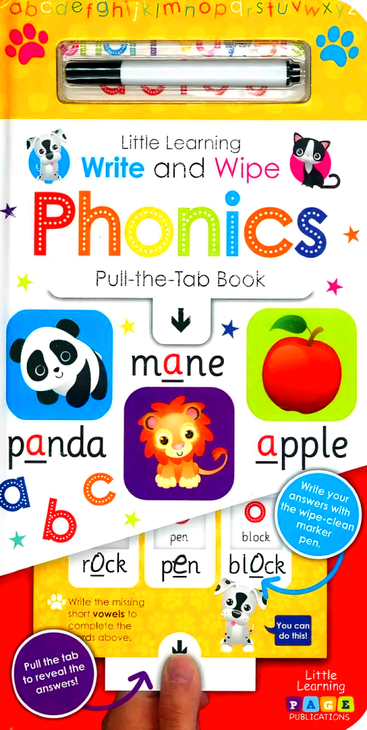 Write & Wipe Phonics (Pull The Tab Book)