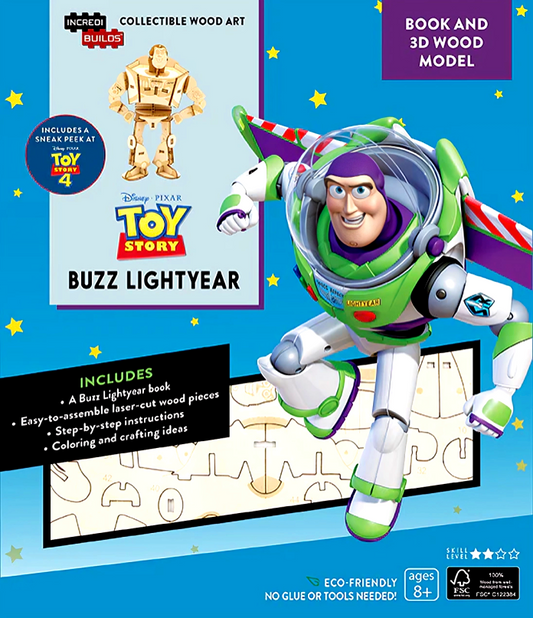 [Original Price: RM24.90] Incredibuilds: Toy Story: Buzz Lightyear Book And 3D Wood Model