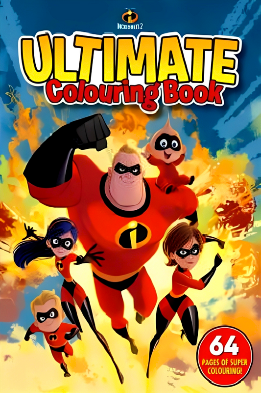 [Original Price: RM12.90] Disney Pixar Incredibles 2 Ultimate Colouring Book