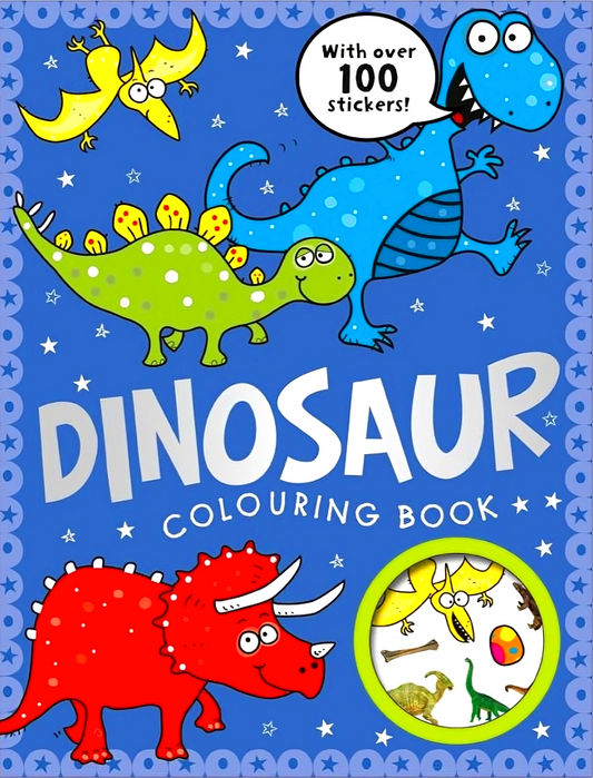 [Original Price: RM14.90] Dinosaur Colouring Book (With Over 100 Stickers)