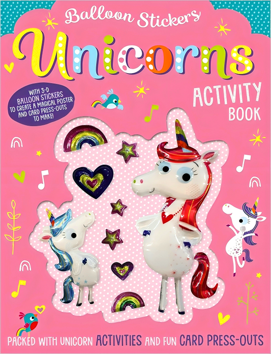[Original Price: RM22.90] Unicorns Activity Book (Balloon Stickers)