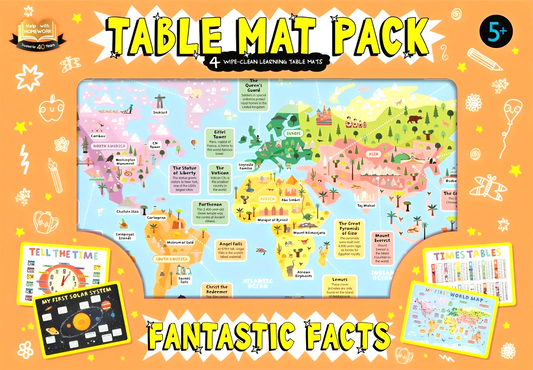 Hwh Table Mat Pack: Fantastic Facts