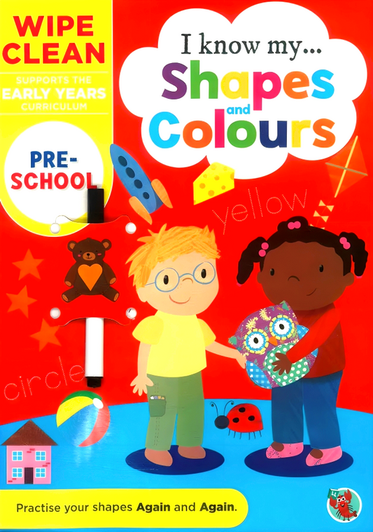 [Original Price: RM17.90] Wipe Clean I Can Write Shapes And Colours (Inc Pen)