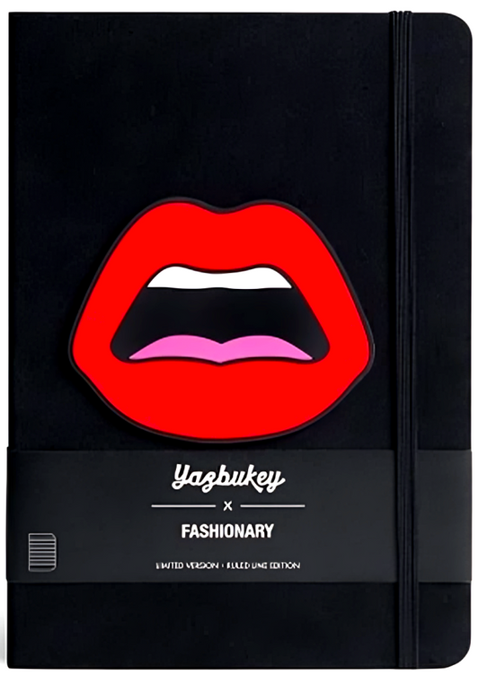 Yazbukey X Fashionary C'Est Ahh Red Ruled Notebook A5