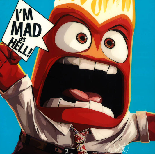 Pop Art: Inside Out - Anger (26 Cm X 26 Cm)
