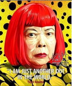 Yayoi Kusama_I Am Just Another Pop Art Large (30X40)
