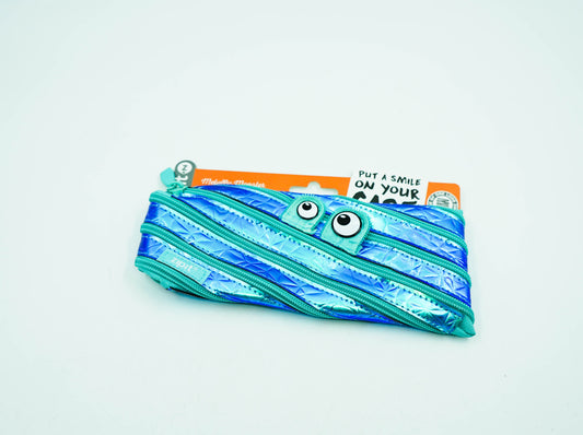 Zipit Metallic Pouch Green