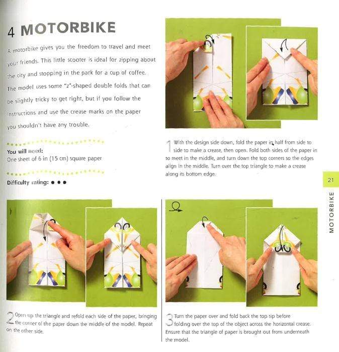 Origami Cars, Boats, Trains And More