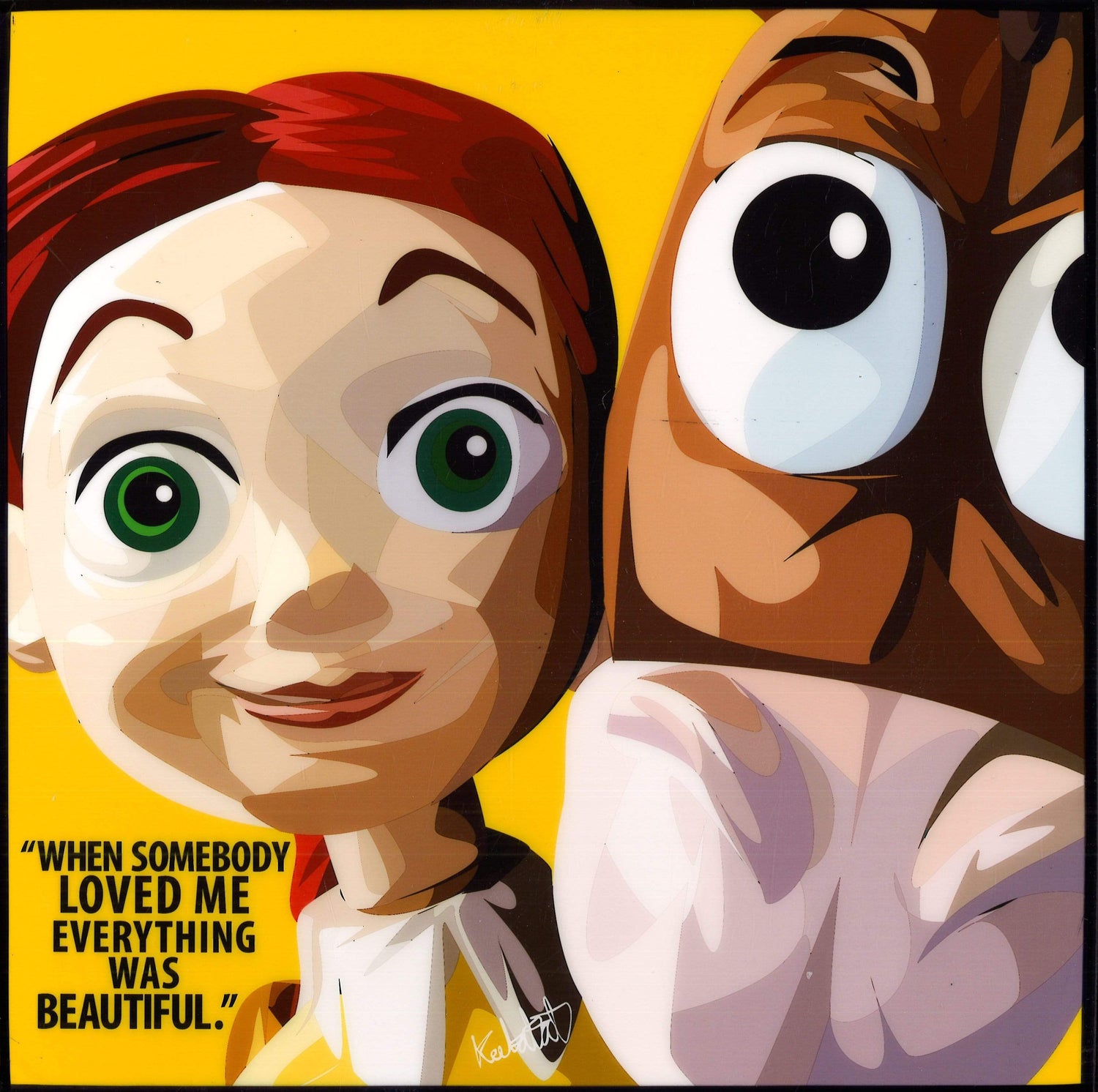 TOY STORY JESSIE AND BULLSEYE POP ART (10X10)